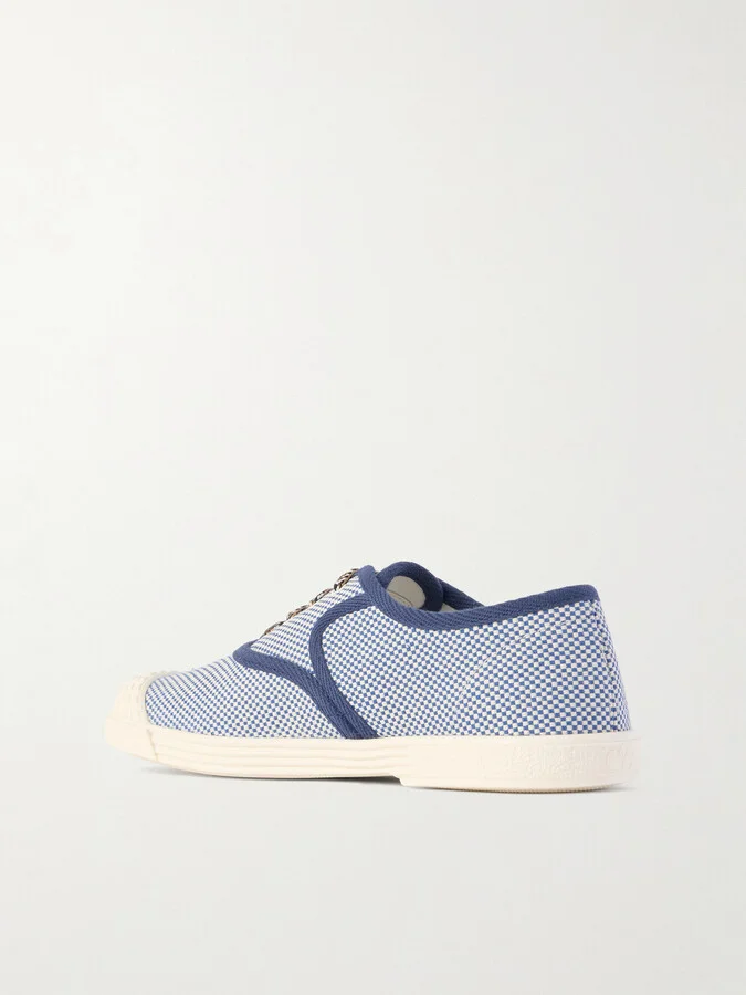 Valentino Garavani - Bay By Bay Rubber-trimmed Two-tone Canvas Sneakers - Blue - Image 3