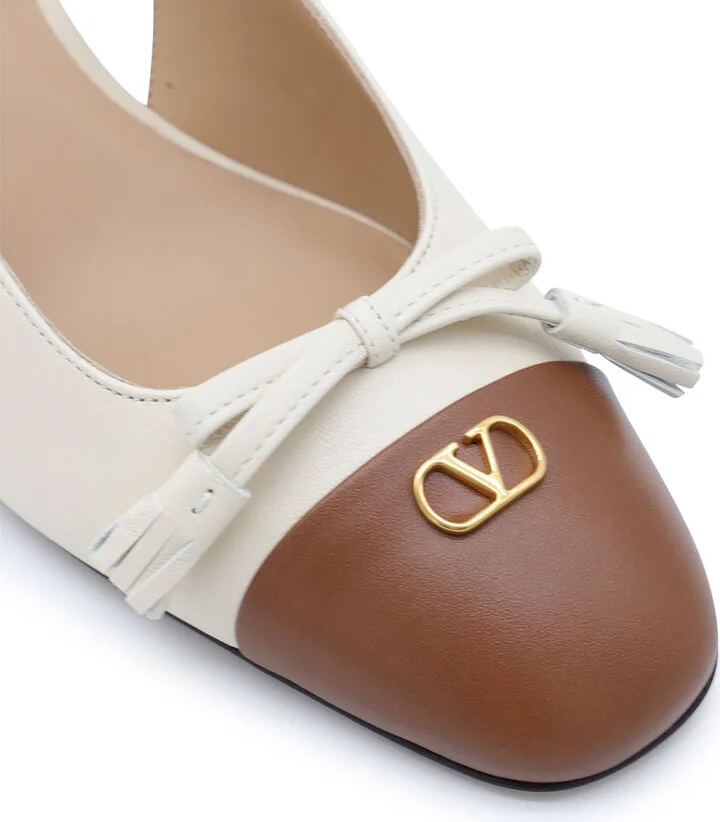 Valentino Garavani Beige Leather Pumps
