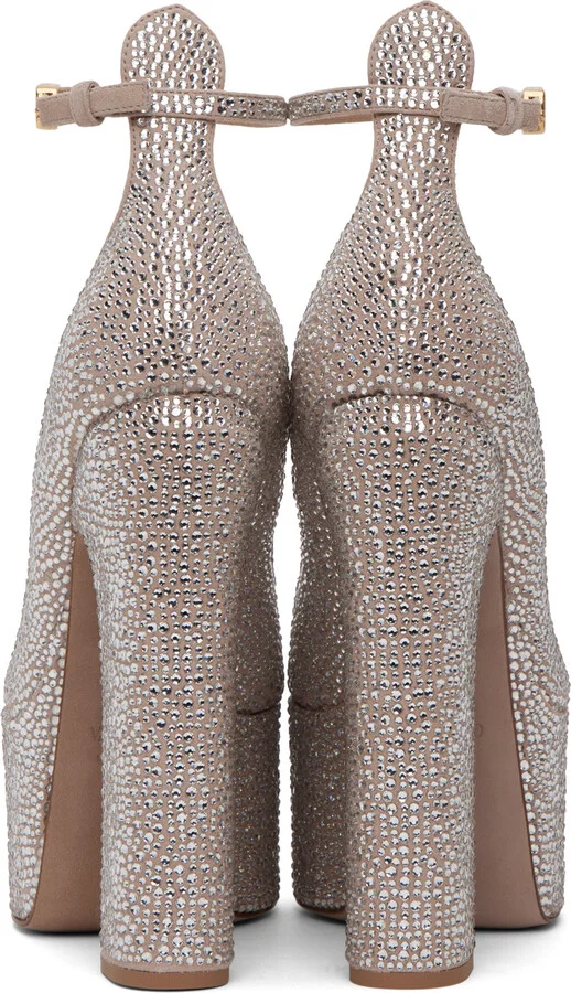 Valentino Garavani Beige Tan-Go 155 Heels - Image 2