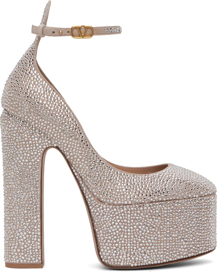 Valentino Garavani Beige Tan-Go 155 Heels