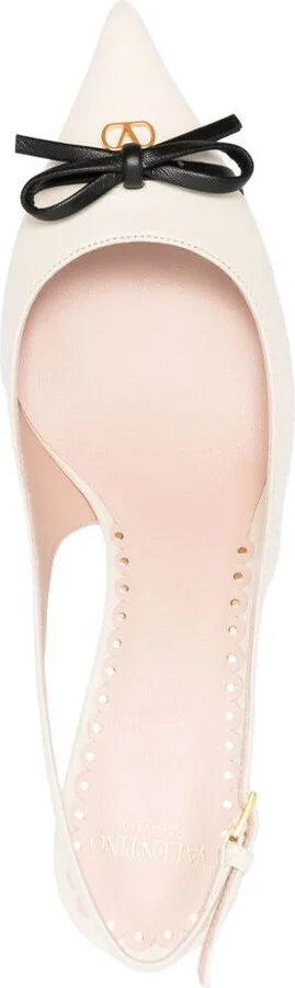 Valentino Garavani Bepointy Leather Slingback Pumps - Image 4