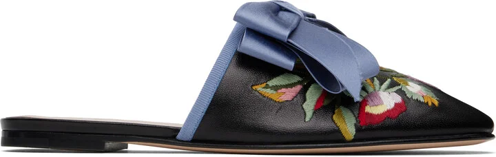 Valentino Garavani Black Beauregard Slip-on Loafers