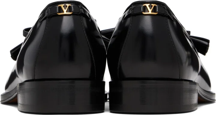 Valentino Garavani Black Bowshire Loafers - Image 2