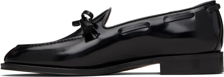 Valentino Garavani Black Bowshire Loafers - Image 3
