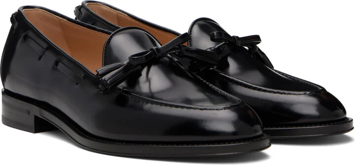 Valentino Garavani Black Bowshire Loafers - Image 4