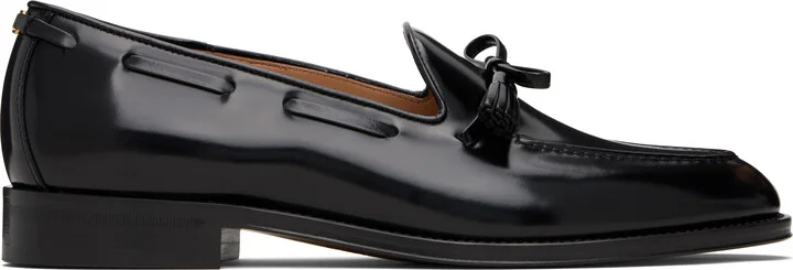 Valentino Garavani Black Bowshire Loafers