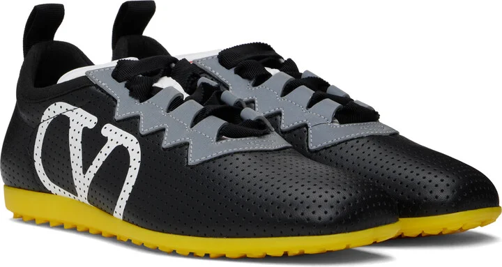 Valentino Garavani Black Chromathon Sneakers - Image 4