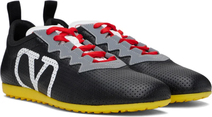 Valentino Garavani Black Chromathon Sneakers - Image 4