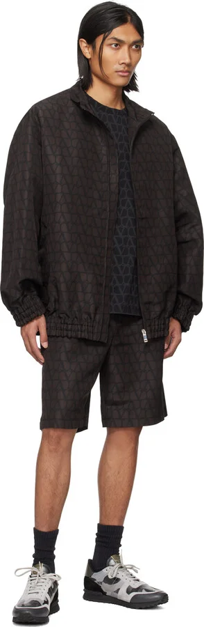 Valentino Garavani Black & Gray Rockrunner Sneakers - Image 5