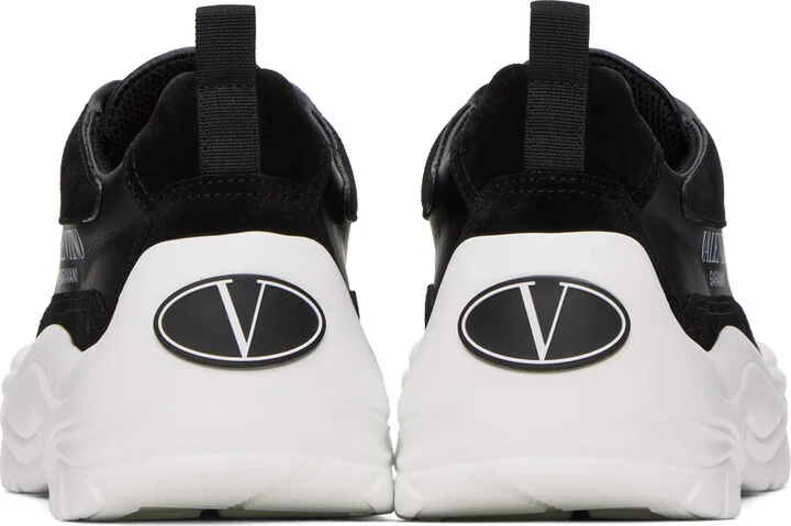 Valentino Garavani Black Gumboy Calfskin Sneakers - Image 2