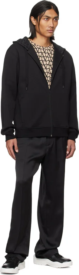 Valentino Garavani Black Gumboy Calfskin Sneakers - Image 5