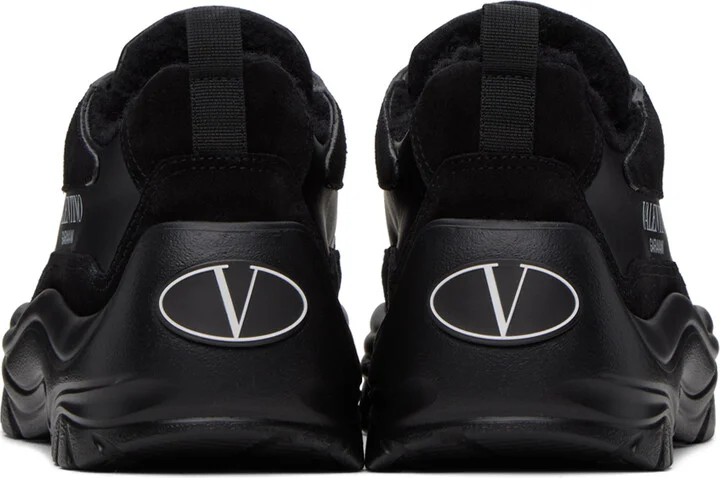 Valentino Garavani Black Gumboy Calfskin Sneakers - Image 2