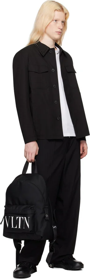 Valentino Garavani Black Gumboy Calfskin Sneakers - Image 5