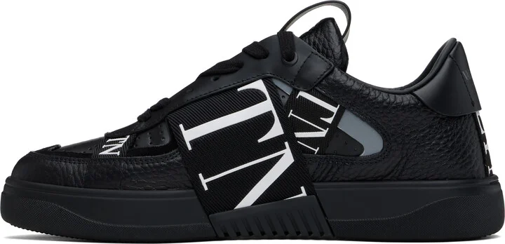 Valentino Garavani Black Low-Top Calfskin VL7N Sneakers - Image 3