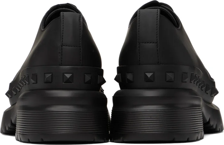 Valentino Garavani Black M-Way Rockstud Derbys - Image 2