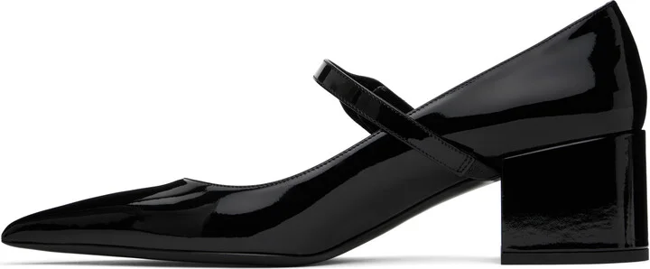 Valentino Garavani Black Mary Jane Patent Leather Heels - Image 3
