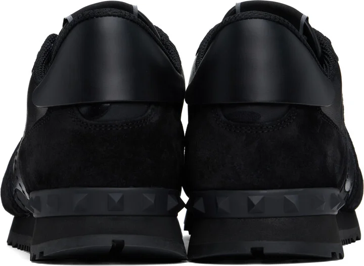 Valentino Garavani Black Rockrunner Camouflage Noir Sneakers - Image 2