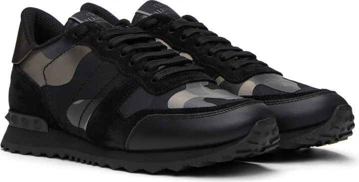 Valentino Garavani Black Rockrunner Sneakers - Image 4
