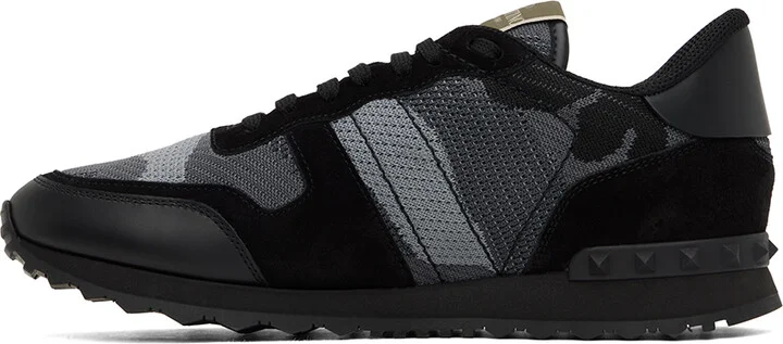 Valentino Garavani Black Rockrunner Sneakers - Image 3