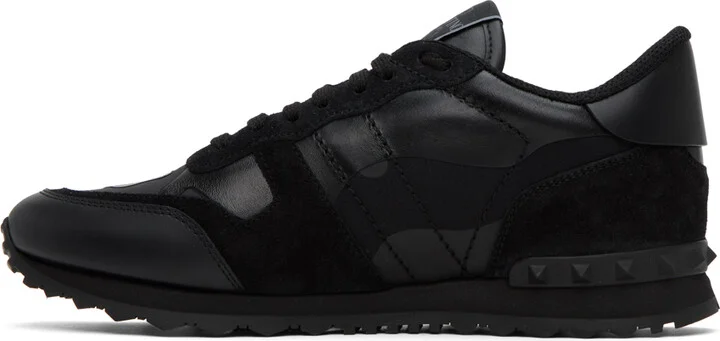 Valentino Garavani Black Rockrunner Sneakers - Image 3