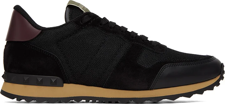 Valentino Garavani Black Rockrunner Sneakers