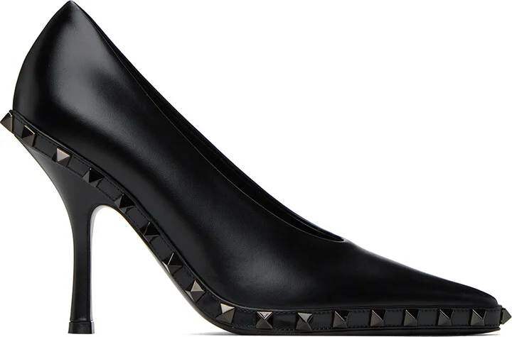 Valentino Garavani Black Rockstud Heels