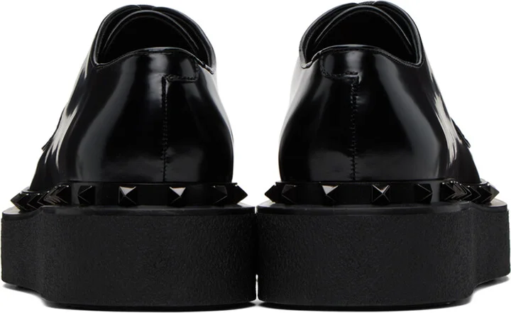 Valentino Garavani Black Rockstud M-Way Derbys - Image 2