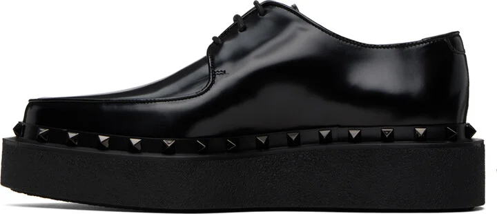 Valentino Garavani Black Rockstud M-Way Derbys - Image 3