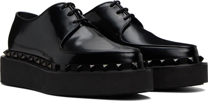Valentino Garavani Black Rockstud M-Way Derbys - Image 4