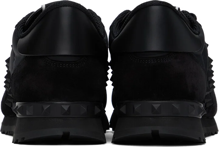 Valentino Garavani Black Rockstud Sneakers - Image 2