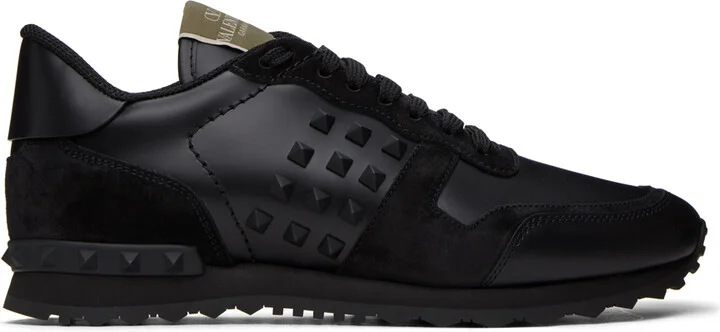 Valentino Garavani Black Rockstud Sneakers