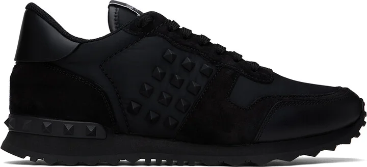 Valentino Garavani Black Rockstud Sneakers