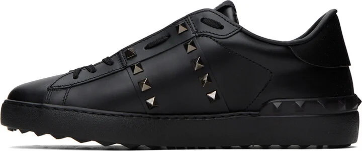 Valentino Garavani Black Rockstud Untitled Sneakers - Image 3
