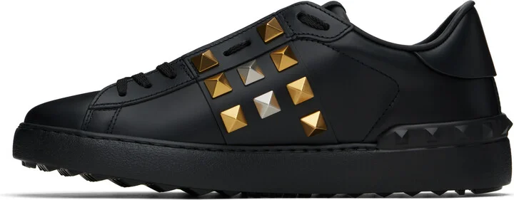 Valentino Garavani Black Rockstud Untitled Sneakers - Image 3