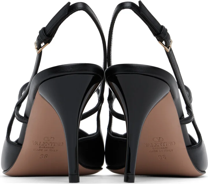 Valentino Garavani Black Sling Back Heels - Image 2
