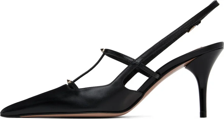 Valentino Garavani Black Sling Back Heels - Image 3