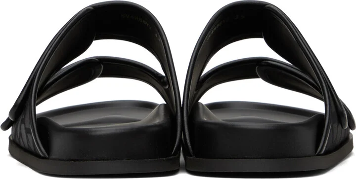 Valentino Garavani Black Toile Iconographe Sandals - Image 2