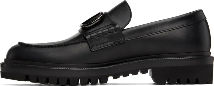 Valentino Garavani Black VLogo Loafers - Image 3