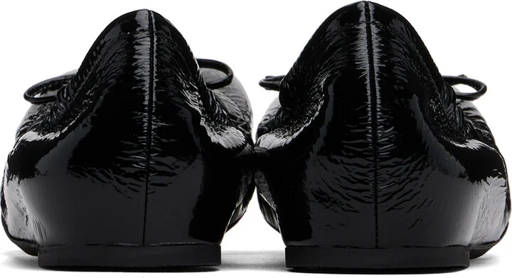 Valentino Garavani Black VLogo Signature Ballerina Flats - Image 2