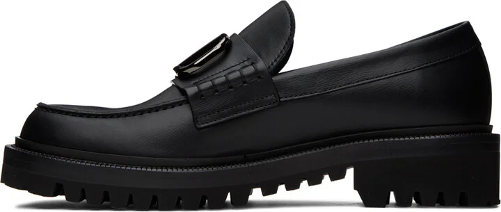 Valentino Garavani Black VLogo Signature Loafers - Image 3