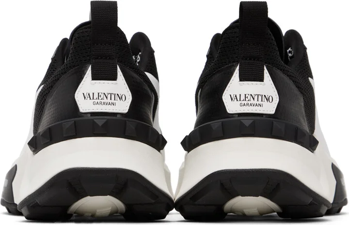 Valentino Garavani Black & White True Act Low Top Sneakers - Image 2