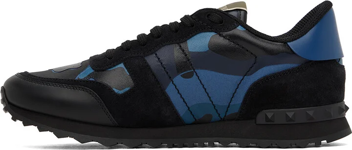 Valentino Garavani Blue Rockrunner Sneaker - Image 3
