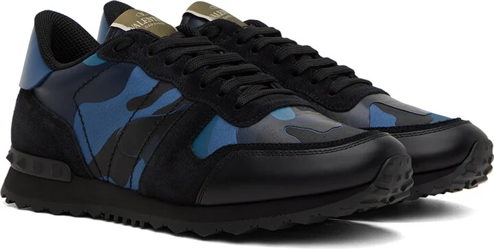 Valentino Garavani Blue Rockrunner Sneaker - Image 4