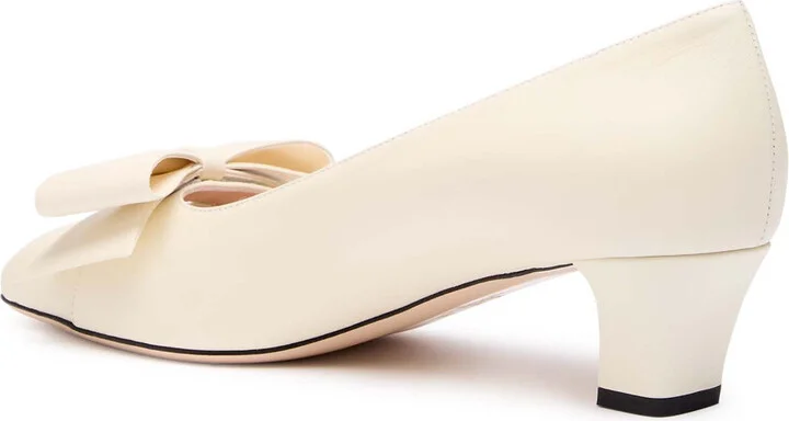 Valentino Garavani Bowow 45 Leather Pumps - Image 2