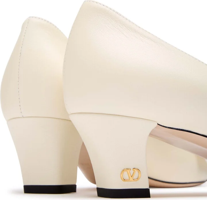 Valentino Garavani Bowow 45 Leather Pumps - Image 4