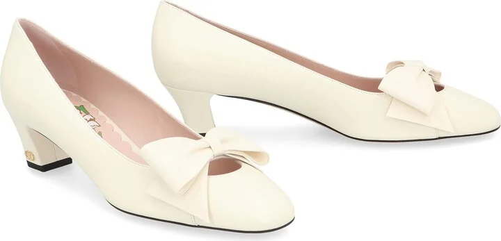 Valentino Garavani Bowow Leather Pumps - Image 3