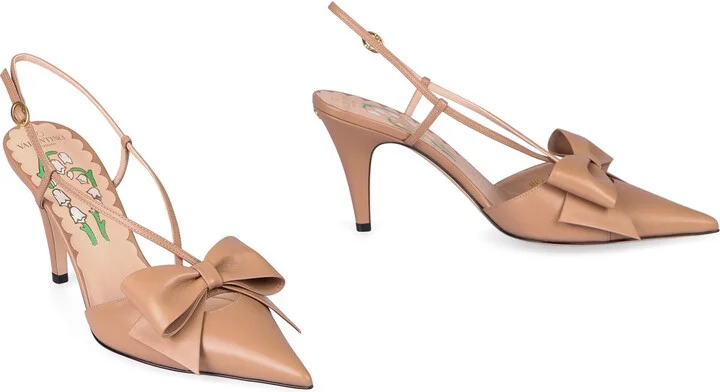 Valentino Garavani Bowow Leather Pumps - Image 3