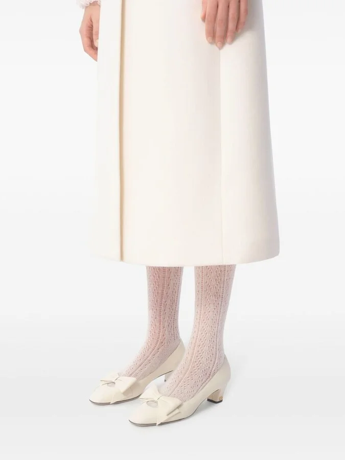 Valentino Garavani Bowow Leather Pumps - Image 2