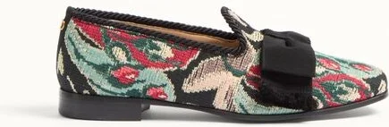 Valentino Garavani Bowow Loafer In Jacquard Fabric