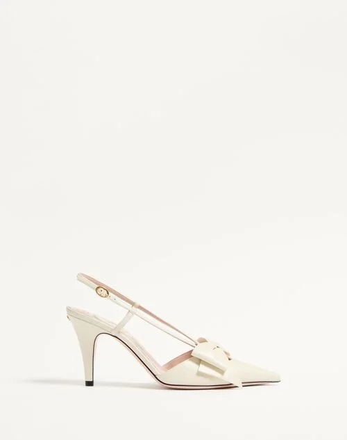 Valentino Garavani Bowow Slingback Pumps In Kidskin 85Mm